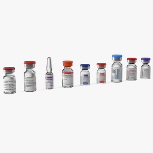 3D model Covid19 Vaccines Set