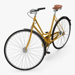 Classic City Bicycle Rigged 3D