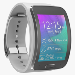 3D model Samsung Gear S White