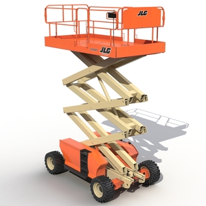 3D Engine Powered Scissor Lift JLG 2 model