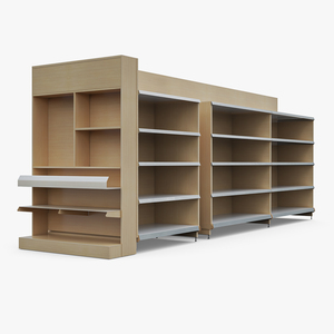 3D model Shelving for Retail Store