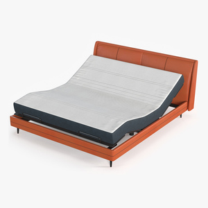 3D Smart Electric Bed Pro Xiaomi Orange Rigged model