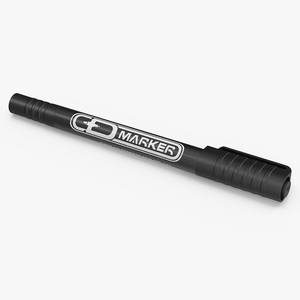 Permanent Marker Ultra Fine Tip Black 3D