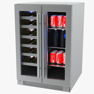 Wine Coolers Set Wine Cola Water 3D