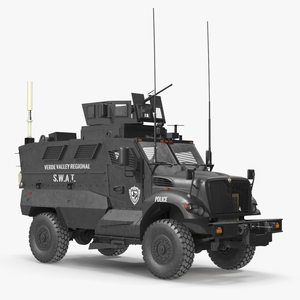 3D model SWAT Vehicle International MaxxPro Simple Interior