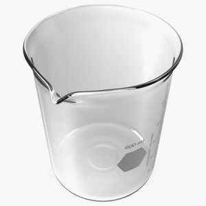 3D Heavy Duty Glass Beaker model