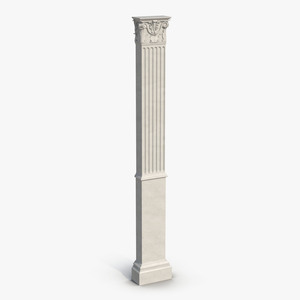 3D Column Corinthian Greco Roman 3