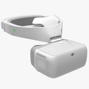 3D DJI Goggles FPV Drone Racing model