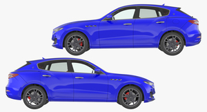 3D Maserati Levante 2017 Rigged model