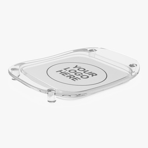 3D Plastic Cash Tray White model