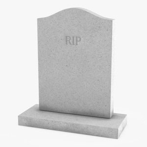 3D Granite Gravestone model