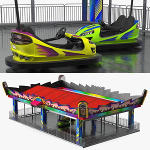 3D model Bumper Cars Pavilion