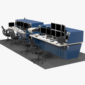 Office Workstation Set 3D