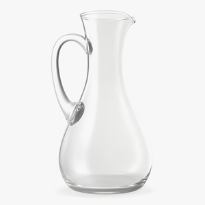 3D Glass Jug Narrow Neck