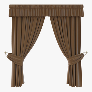 3D model Curtain 4 Brown