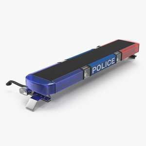 3D model Police Vehicle Light Bars