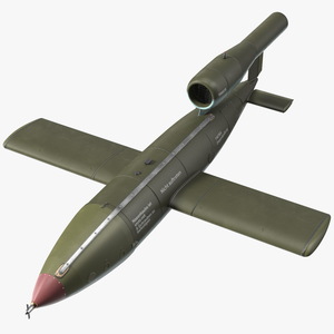 3D German V1 Flying Bomb Buzz Bomb