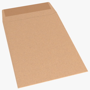 3D Small Pocket Envelope Kraft Paper model