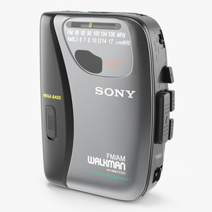 Classic Portable Music Player Sony Walkman 3D