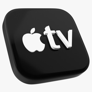 iPhone iOS Apple TV Icon 3D model