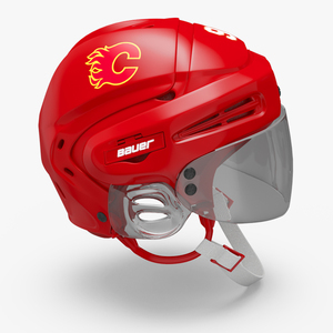 3D Hockey Helmet Calgary Flames model