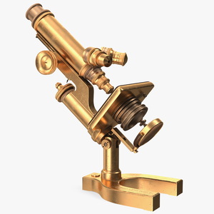 3D model Antique Microscope Bronze