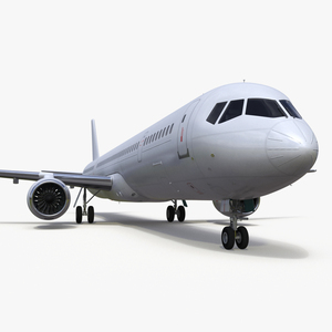 3D Passenger Jetliner model