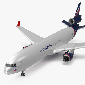 3D McDonnell Douglas MD11 Tri Jet Airliner Aeroflot model