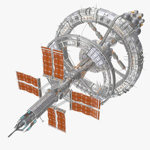 3D model Sci-Fi Interplanetary Space Station