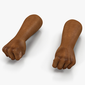 3D African Man Hands 3 Pose 2