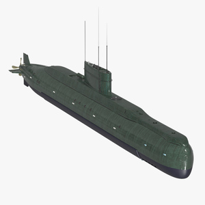 Military Semi Heavy Submarine 3D model