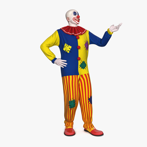 Bald Clown Rigged 3D