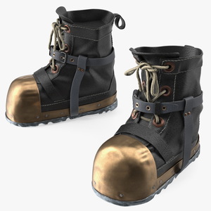 3D model Vintage Diving Boots