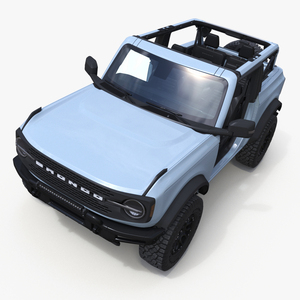 3D 4X4 Ford Bronco Two Door Cactus Gray