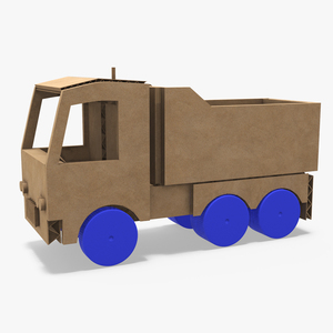 Cardboard Toy Dump Truck 3D model