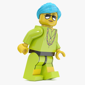 Minifigure LEGO Fashionista Rigged 3D model