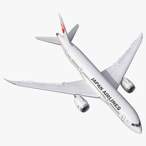 3D model Boeing 787 8 Dreamliner Japan Airlines Rigged