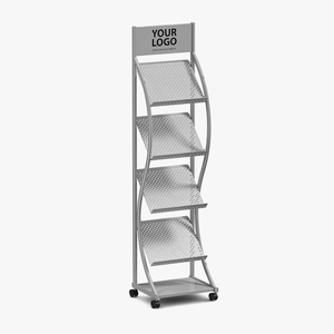 3D model Mockup Magazine Rack Aluminium