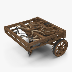 3D model Leonardo Da Vinci Automobile Rigged