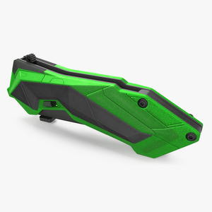 3D Fantastic Knife Folded Dark Green model