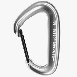 Black Diamond MiniWire Carabiner Closed Grey 3D model