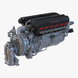 Piston Aero Engine Rolls Royce Merlin 3D