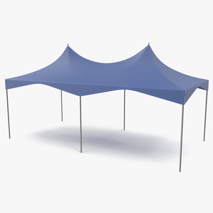 Wedding Tent Blue 3D