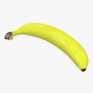 3D Underripe Banana