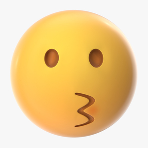 3D Kissing Emoji model