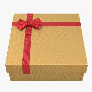 3D Giftbox 4 Yellow