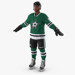 3D Hockey Player Dallas Stars