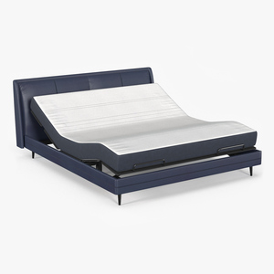 3D Smart Electric Bed Pro Xiaomi Blue Rigged