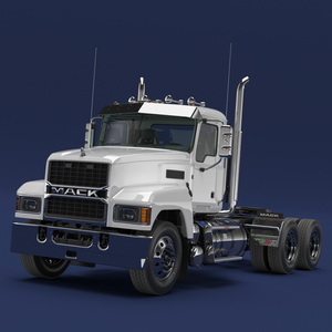 Mack Cargo Truck White 3D