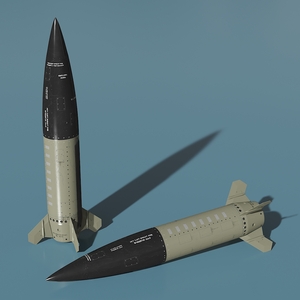 3D model Military Air-to-Ground Missile MGM 140 ATACMS